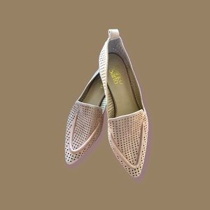 Franco Sarto leather flats . Size 7 .